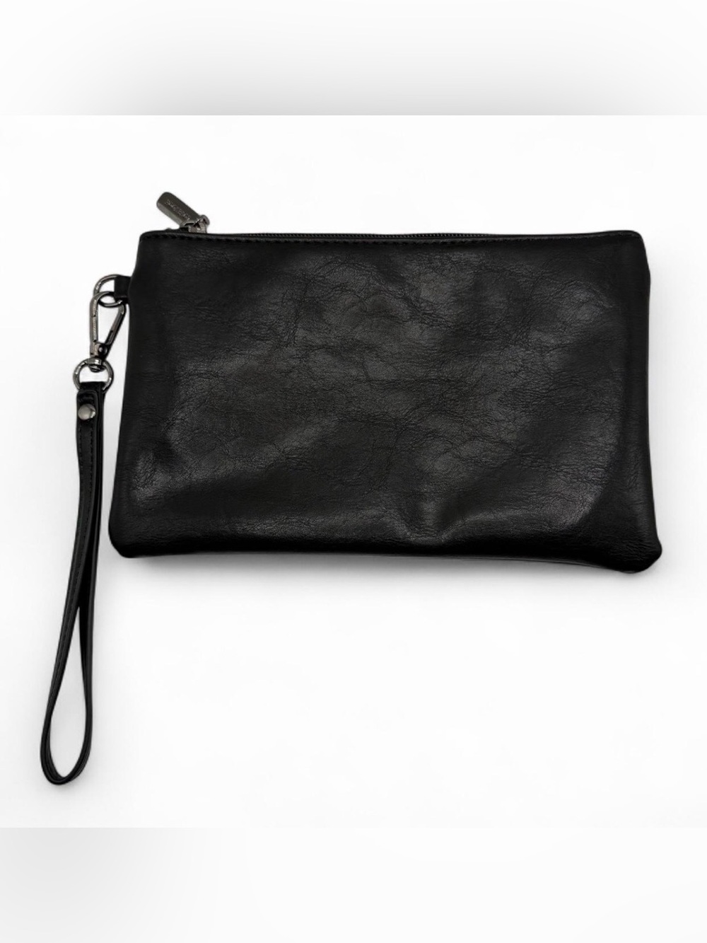 Lovevook black-faux leather wristlet clutch Pouch